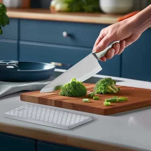 S SATC Diamond Sharpening Stone 20.3 cm (8 inch) 600/1000 Grit | Dual-Sided Honing Plate for Knives and Tools thumbnail 7