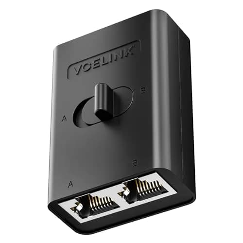 VCELINK 1000Mbps Passive Ethernet Selector Switch | 1-Pack thumbnail 1