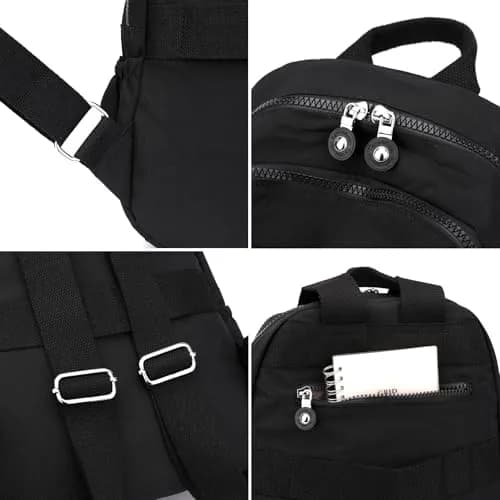 Tanweibago Mini Nylon Women Backpack Purse Lightweight Waterproof Travel Multi-Pockets | Compact & Durable thumbnail 2