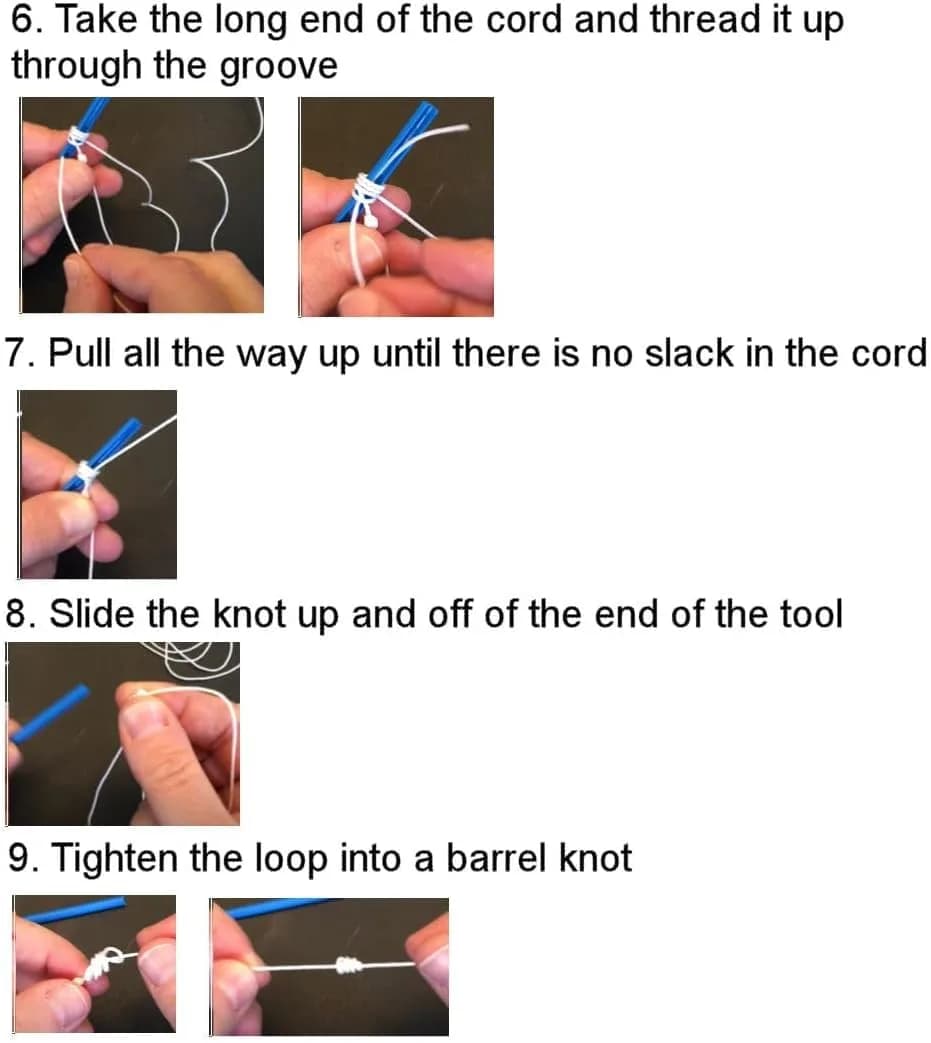 Valchemist Rosary Cord Knotting Tool #36#7 & #9 Two Sided Twine Knotting Tool (2-Pack, Blue) - view 7