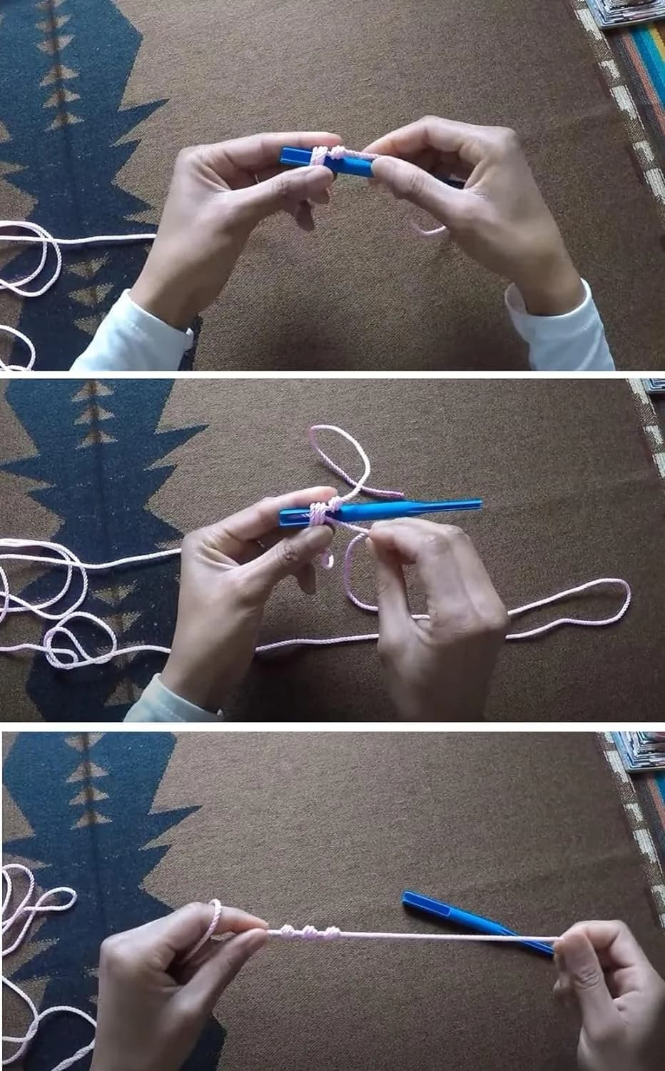 Valchemist Rosary Cord Knotting Tool #36#7 & #9 Two Sided Twine Knotting Tool (2-Pack, Blue) - view 3