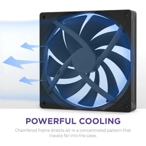 NZXT F140Q 140mm Quiet Airflow PC Case Fan - Black | Low Noise, PWM Control thumbnail 4