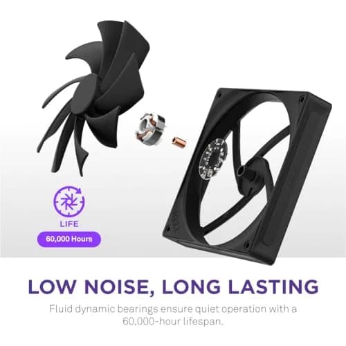 NZXT F140Q 140mm Quiet Airflow PC Case Fan - Black | Low Noise, PWM Control thumbnail 5