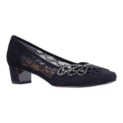 J.Reneé Zofia Black 9 Medium | Square Toe Pump with Memory Foam Insole thumbnail 1