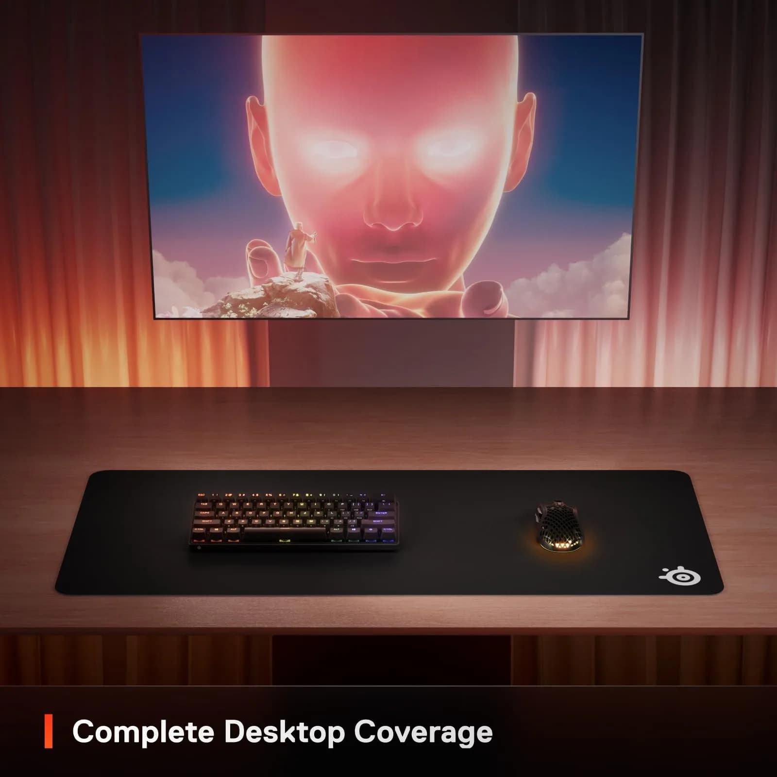 SteelSeries QcK XXL Gaming Mouse Pad - Full Desk Coverage | Peak Tracking and Stability - view 6