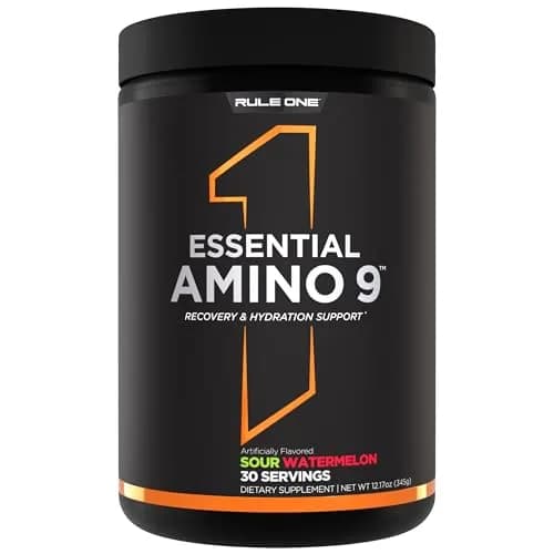 Rule 1 Proteins Essential Amino 9, Sour Watermelon | 30 Servings, Electrolytes Support Muscle Recovery thumbnail 1