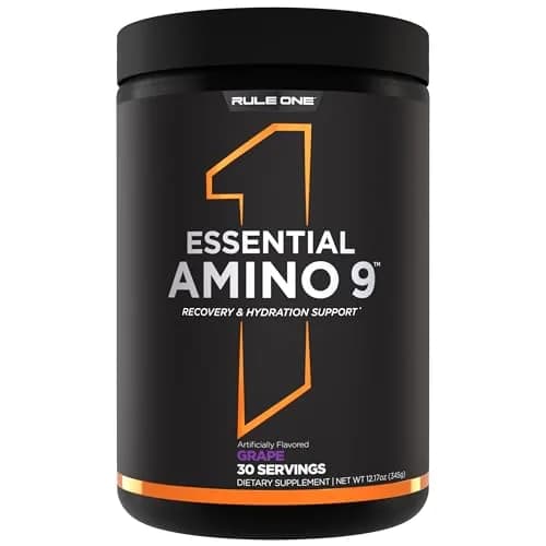 Rule 1 Proteins Essential Amino 9, Grape, 30 Servings | Supports Muscle Recovery & Hydration thumbnail 1