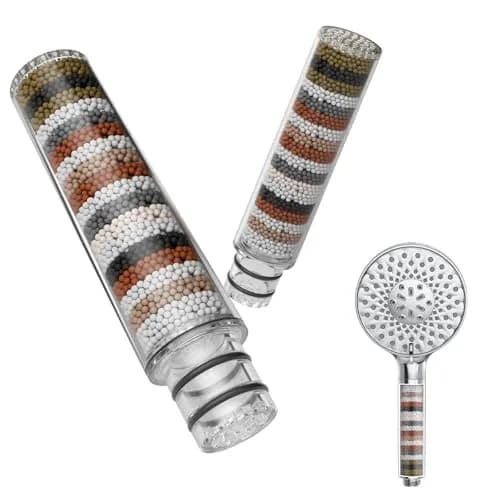 SR SUN RISE Shower Filter Replacement Cartridge 2-Pack | For Handheld Shower Heads, Hard Water, Chlorine Reduction thumbnail 1