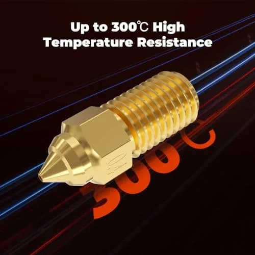 Creality Ender 3 V3 SE Nozzles 8PCS Brass 0.25/0.4/0.6/0.8mm | High-Temperature 300°C M6 Hotend Nozzles thumbnail 3
