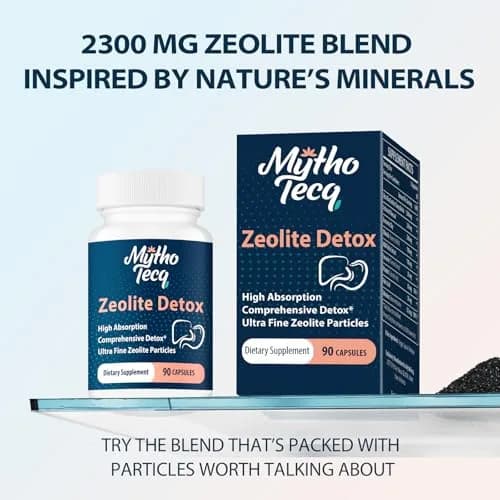 MythoTecq Advanced Zeolite Detox Capsules 90 Count | Full Body Heavy Metal & Liver Cleanse thumbnail 3