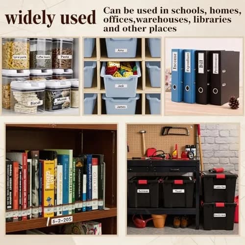 ELEMGULY Clear Adhesive Label Holders 2 x 1 Inch (200 Pack) | Self-Adhesive for Supermarkets & Shelving thumbnail 5