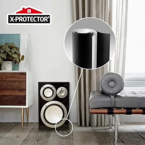 X-Protector Non Slip Pad Roll 101.6 cm x 10.16 cm (40 x 4 Inches) Black | Grips Furniture & Appliances on Hard Floors thumbnail 6