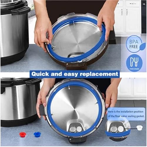 Fuator 3Qt Silicone Sealing Ring & Float Valve Caps 4-Pack | Fits Instant Pot Duo Models thumbnail 7