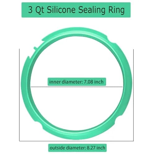 Fuator 3Qt Silicone Sealing Ring & Float Valve Caps 4-Pack | Fits Instant Pot Duo Models thumbnail 2