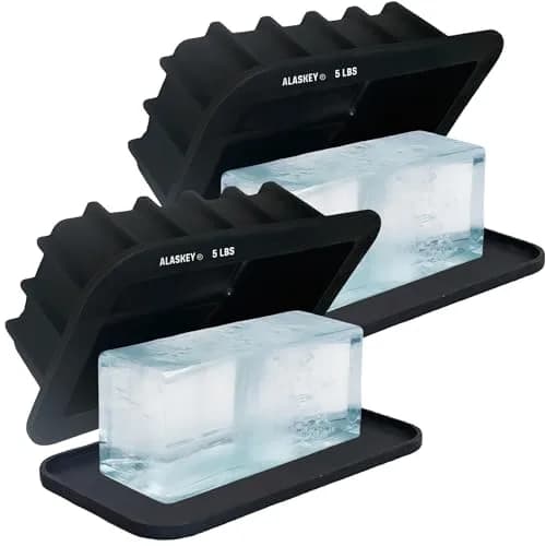 Alaskey Extra Large Ice Block Mold 5 lbs | Create Perfect Ice Bricks for Cooling & Crafting thumbnail 1