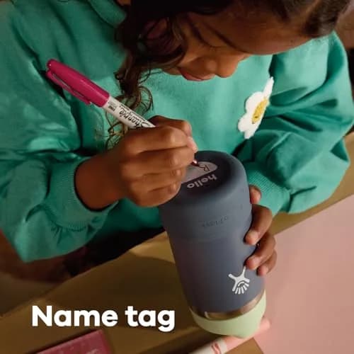Hydro Flask Kids Water Bottle with Straw Cap - 18 Oz (532ml) Seaspray Blue | Insulated Stainless Steel for 24 Hrs Cold thumbnail 5