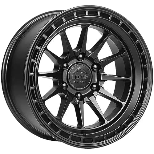 LOCK OFFROAD Baja-7963MB12N 17X9-6X135-12et Matte Black Wheel | Lightweight Offroad Design with Durability thumbnail 1