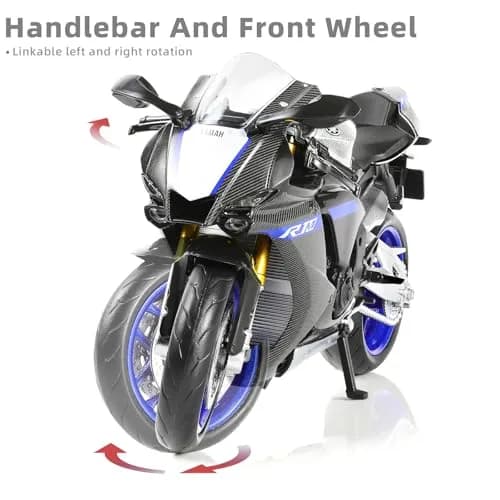 Risopen Yamaha YZF-R1 1000R Die-cast Motorcycle 1:12 Scale 16.9cm (6.7in) | Authentic USA Import thumbnail 4