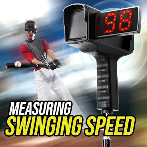 PLAYAPUT Baseball Radar Gun with Tripod, LED+LCD Dual Displays, 3-150 MPH Speed Measurement | Accurate Baseball & Softball Training Aid thumbnail 6