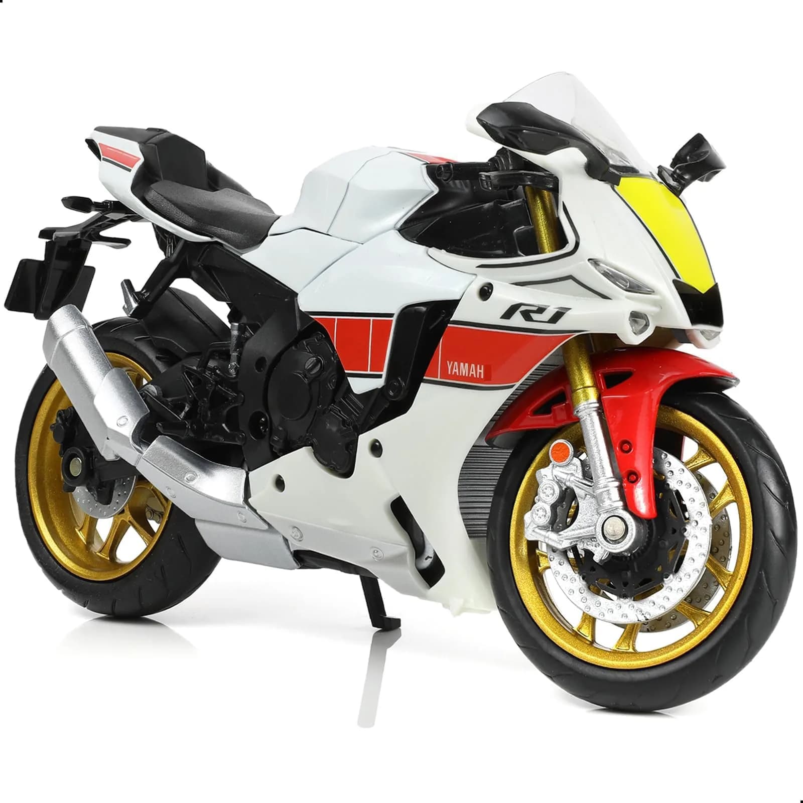 Risopen Yamaha YZF-R1 1000R Die-cast Motorcycle 17cm (6.7in) | Authentic USA Import