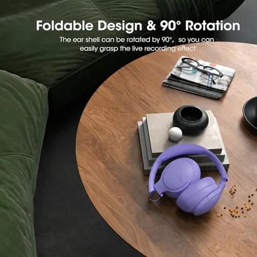 DOQAUS Over Ear Bluetooth Headphones 90H Playtime | Professional EQ & Crystal Call Quality thumbnail 8