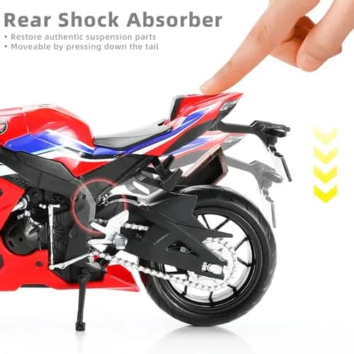 Risopen Honda CBR 1000RR Die-cast Motorcycle Model 1:12 Scale | Authentic USA Import thumbnail 5