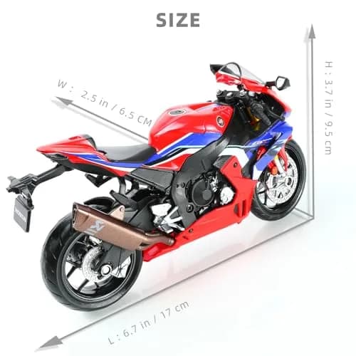 Risopen Honda CBR 1000RR Die-cast Motorcycle Model 1:12 Scale | Authentic USA Import thumbnail 2