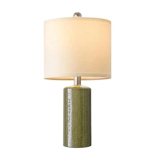G-SAFAVA 20.25" Small Single Table Lamp for Bedroom Modern Ceramic Nightstand Lamp thumbnail 9