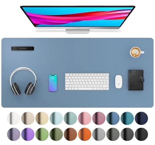 Aothia PU Leather Desk Pad Protector 91cm x 43cm (36" x 17") | Smooth Writing Surface thumbnail 1