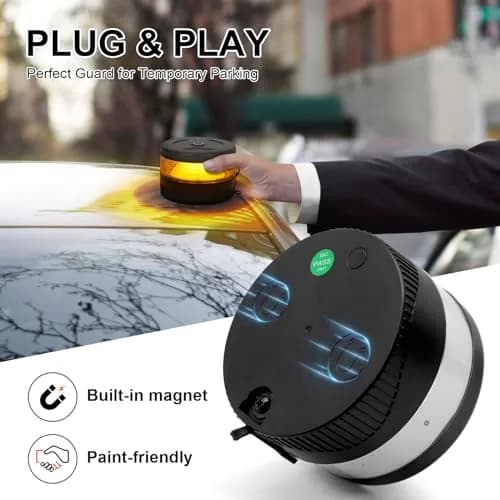 NeaLia Magnetic Wireless Beacon Light Amber | USB-C Strobe Light for Emergency & Warning thumbnail 2