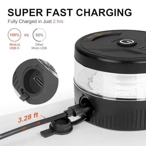 NeaLia Magnetic Wireless Beacon Light Amber | USB-C Strobe Light for Emergency & Warning thumbnail 3
