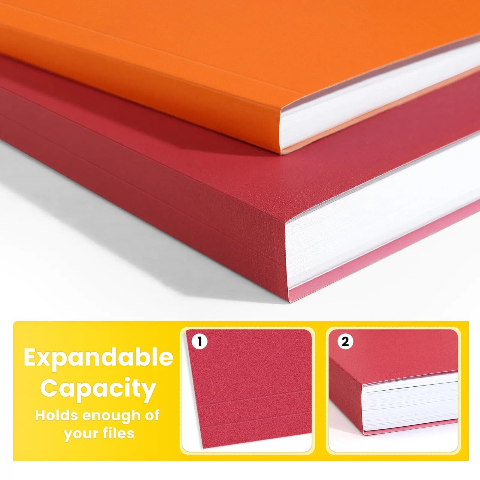 SUNEE Colored File Folders 30 Pack Letter Size | Organize Documents with 6 Assorted Colors - view 5