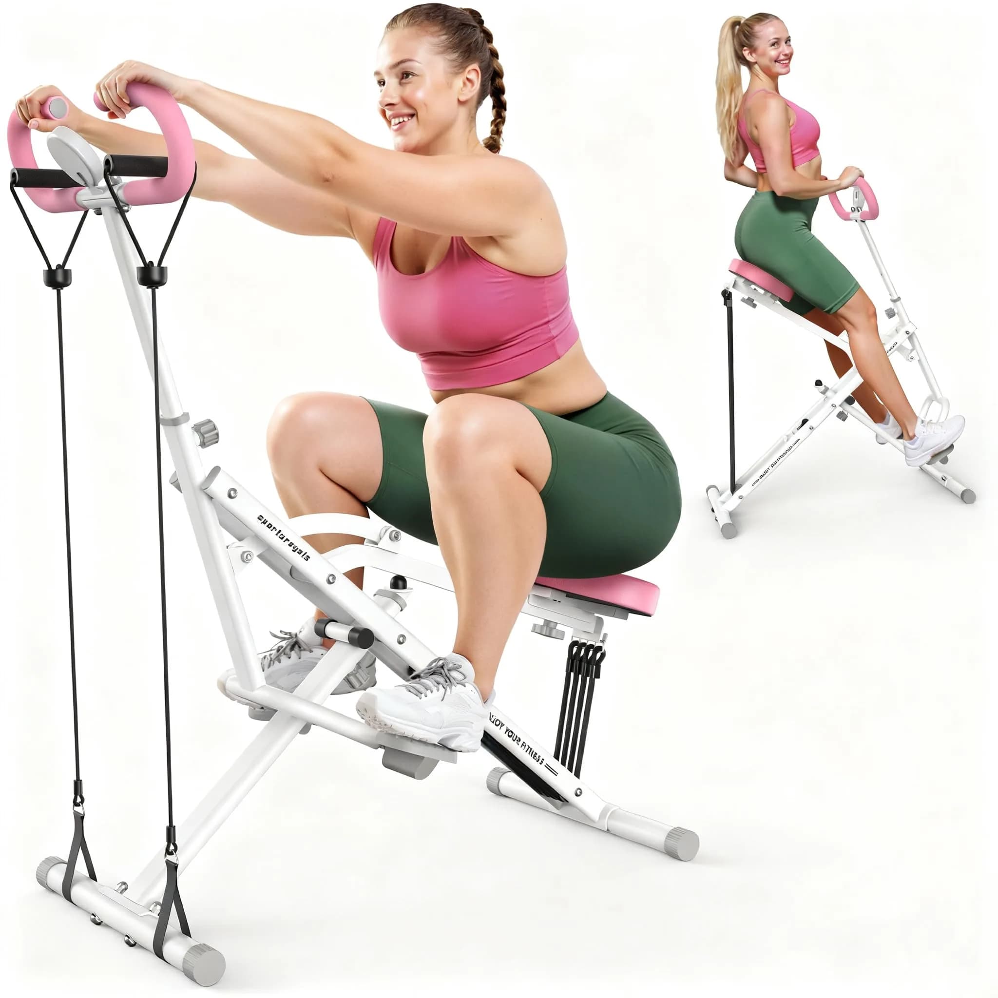 Sportsroyals DQ1 Deep Squat Machine 37"D x 17.7"W x 42.1"H | Adjustable Resistance & Foldable Design