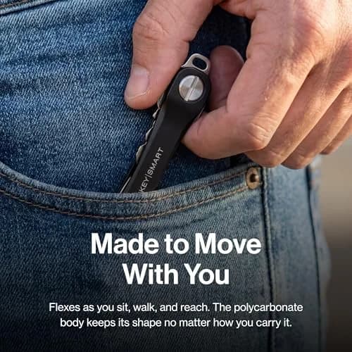 KEY SMART KeySmart Flex - Key Holder for Keychain, Compact Key Organizer, Black 2-Pack, 8 Keys thumbnail 4