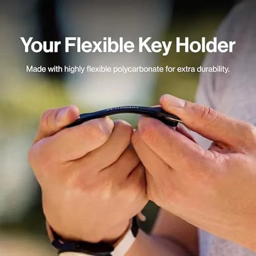 KEY SMART KeySmart Flex - Key Holder for Keychain, Compact Key Organizer, Black 2-Pack, 8 Keys thumbnail 3
