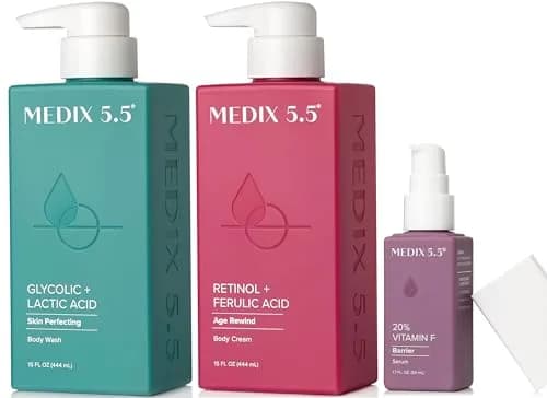 Medix 5.5 Age Rewind Retinol & Glycolic Acid 15 Fl Oz (Pack of 3) Anti-Aging Skin Care Set thumbnail 1