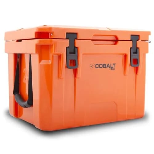 Blue Coolers 25 Quart Roto-Molded Ice Cooler | Holds Ice Up to 3 Days, Hunter Orange thumbnail 3