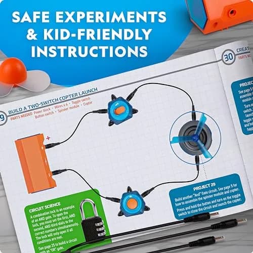 Blue Marble National Geographic Circuit Kit for Kids with 60 Projects | STEM Electronics Kit for Ages 8-12 thumbnail 4