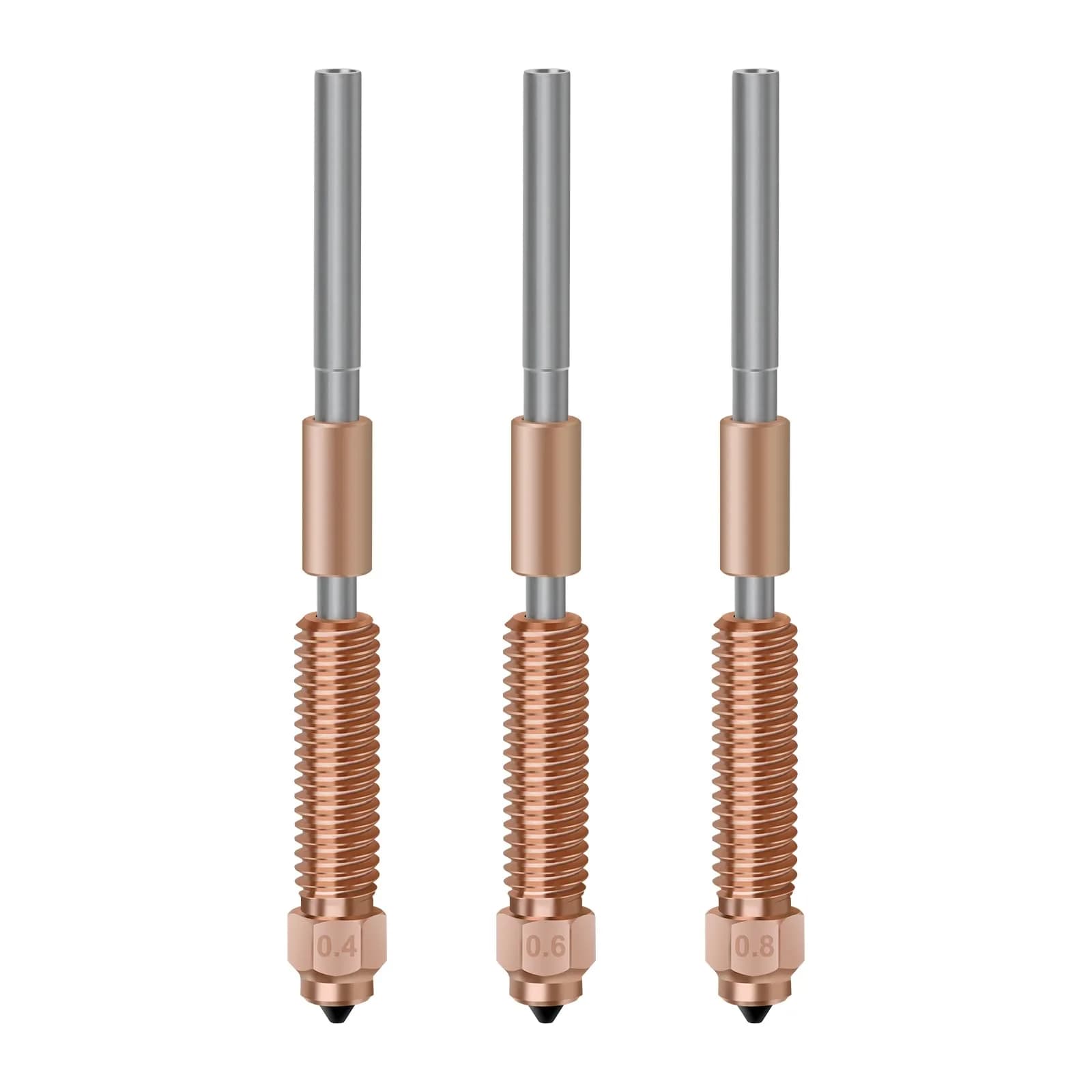 Xirbbo K1c Nozzles 3-Pack (0.4mm, 0.6mm, 0.8mm) | High Flow Hardened Steel for K1/K1 Max Ender 3 V3 KE - main product image