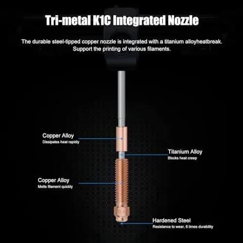 Xirbbo K1c Nozzles 3-Pack (0.4mm, 0.6mm, 0.8mm) | High Flow Hardened Steel for K1/K1 Max Ender 3 V3 KE thumbnail 3