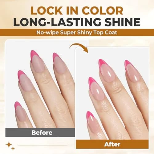 UNA GELLA No Wipe Gel Top Coat Base Coat Set 2PCS Highly Glossy | Long-Lasting Shine & Adhesion thumbnail 4