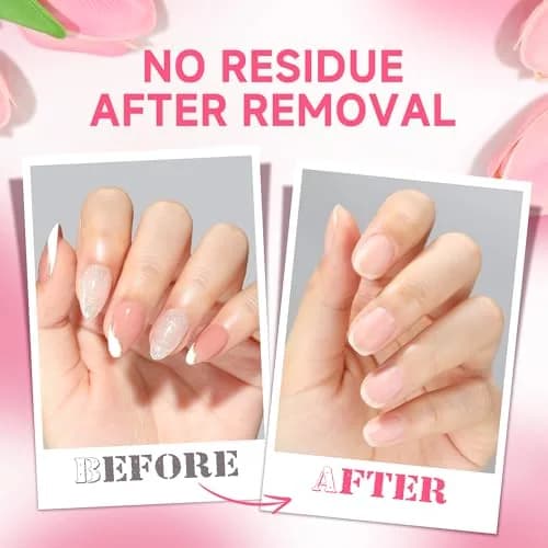 UNA GELLA Quick Removal Gel Nail Glue Remover 24ml (0.811 Fl Oz) | Acetone-Free Formula for Press-On Nails thumbnail 2