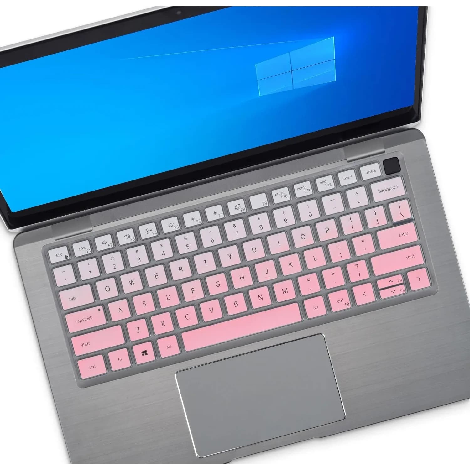 CASEDAO Blue Silicone Keyboard Cover for Dell Latitude 14" & 15.6" Laptops | US Layout — Gradual Pink