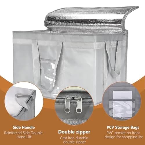 Yalin XXXL Insulated Cooler Bag 78L (2.7 cu ft) Grey | Keeps Food Hot or Cold for 4 Hours thumbnail 3