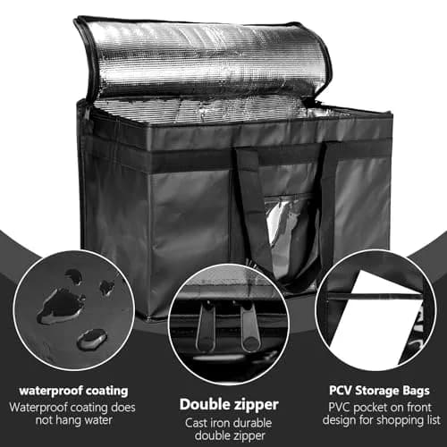 Yalin XXL Large Insulated Cooler Bag 42L (20" x 13" x 10") | Keeps Food Hot or Cold Up to 4 Hours thumbnail 3