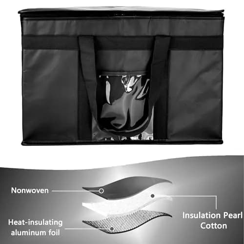 Yalin XXL Large Insulated Cooler Bag 42L (20" x 13" x 10") | Keeps Food Hot or Cold Up to 4 Hours thumbnail 4