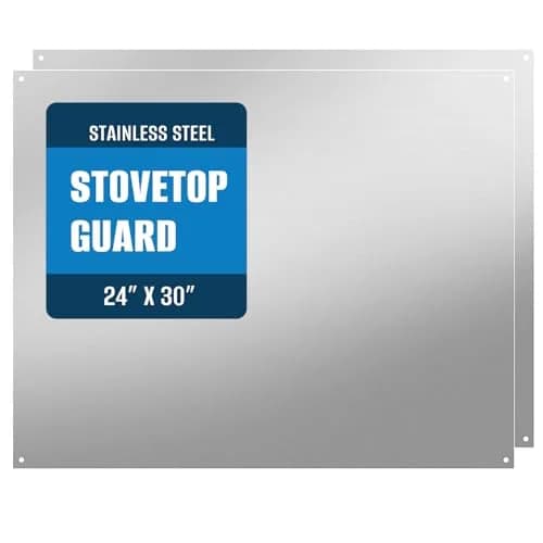 TUTU 24" x 30" Stainless Steel Reversible Backsplash | Easy Clean Wall Shield thumbnail 1