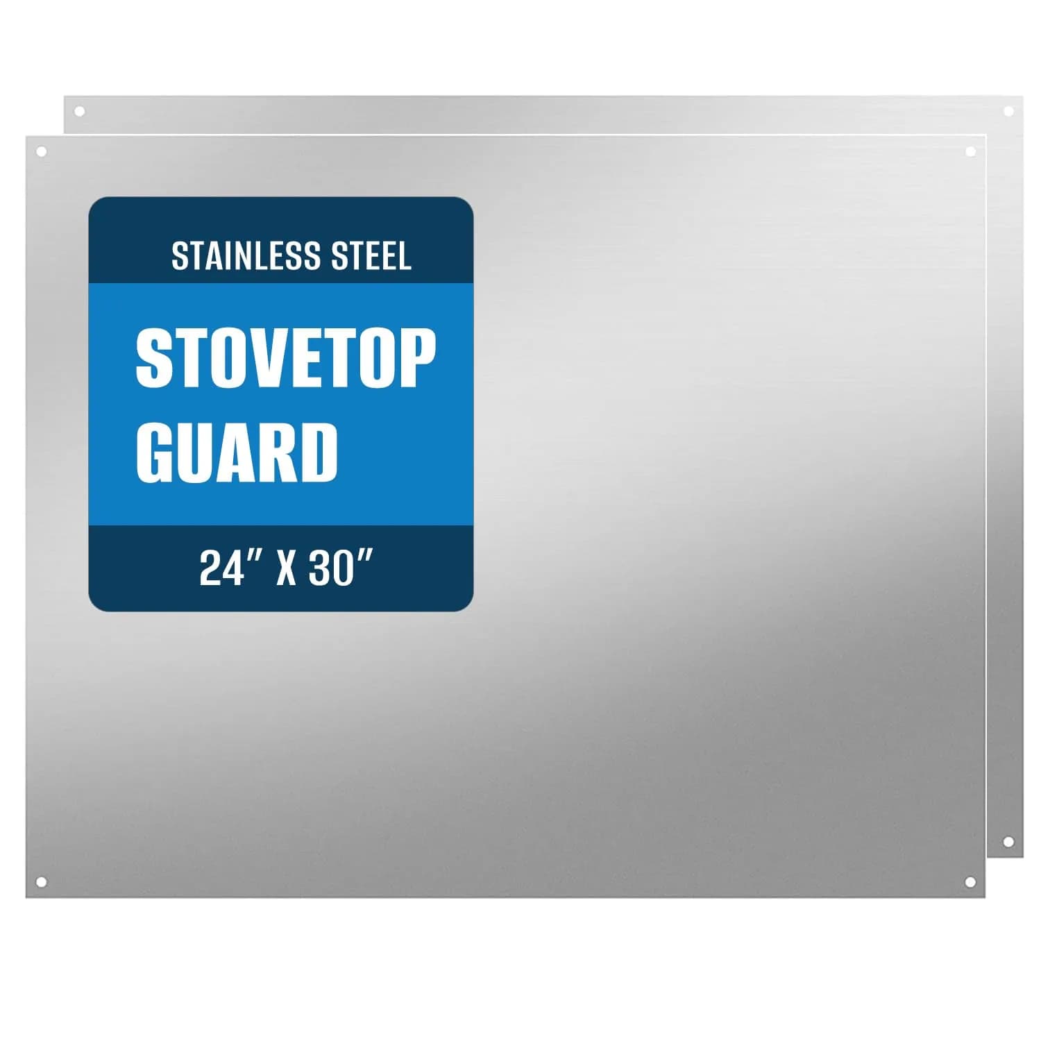 TUTU 24" x 30" Stainless Steel Reversible Backsplash | Easy Clean Wall Shield