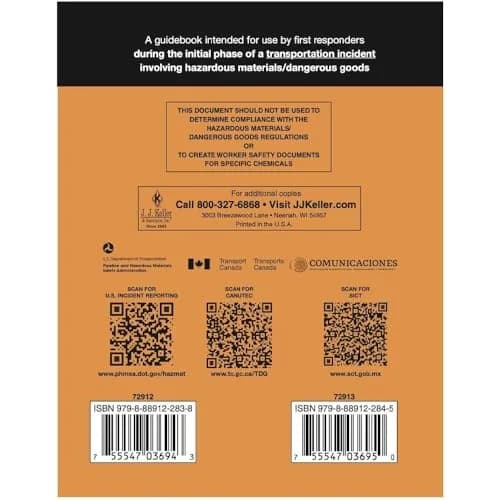J. J. Keller 2024 Emergency Response Guidebook (ERG), Soft Bound | Pocket Size 4" x 5.5" for Emergency Preparedness thumbnail 5