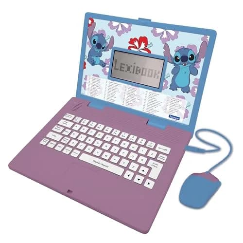 LEXiBOOK Disney Stitch Educational Laptop for Kids 124 Activities | Bilingual Learning & Fun (70-120 chars) thumbnail 1